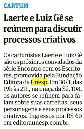 Encontro com Laerte na Folha